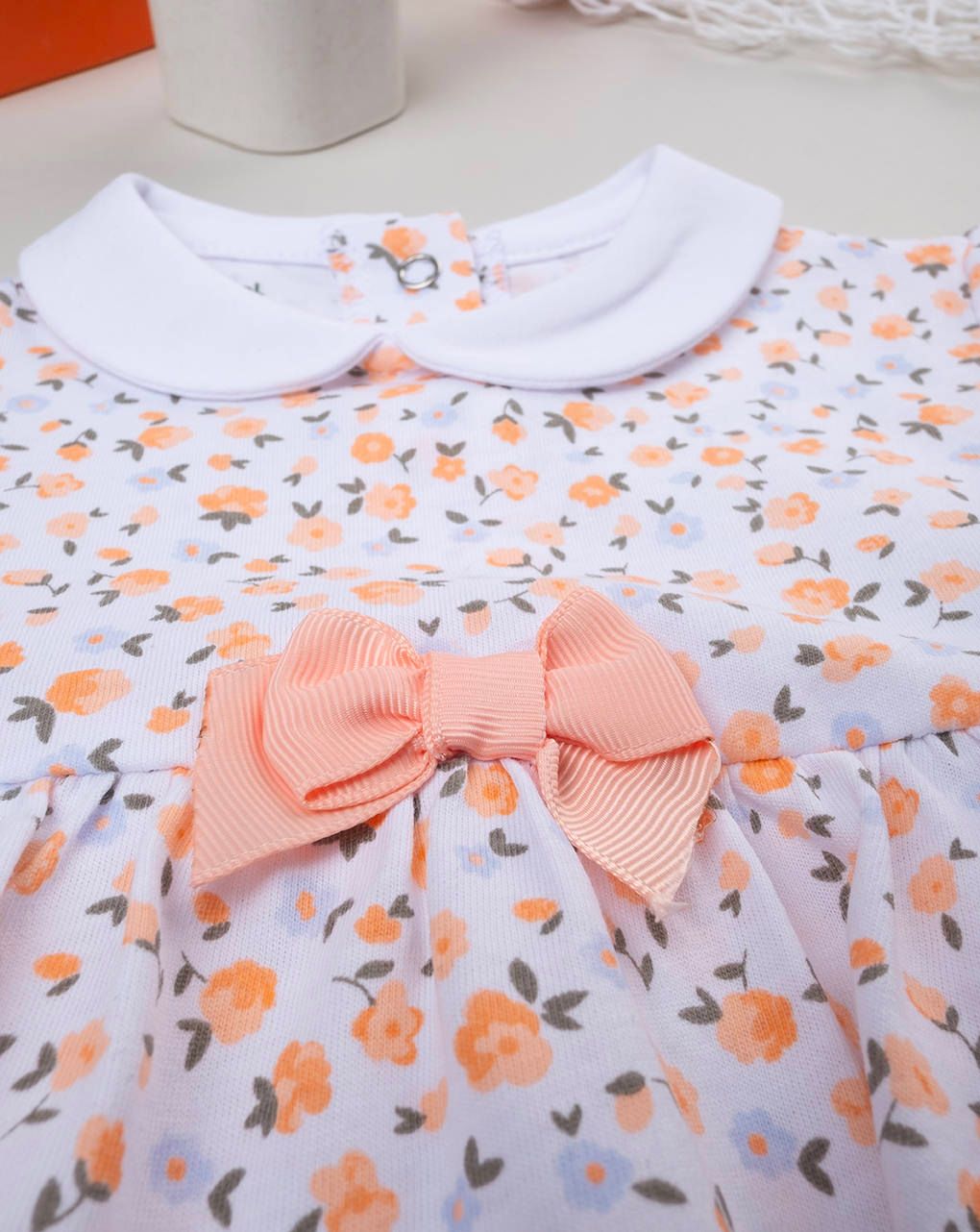 βρεφικό φορεματάκι λευκό safari για κορίτσι - Prénatal