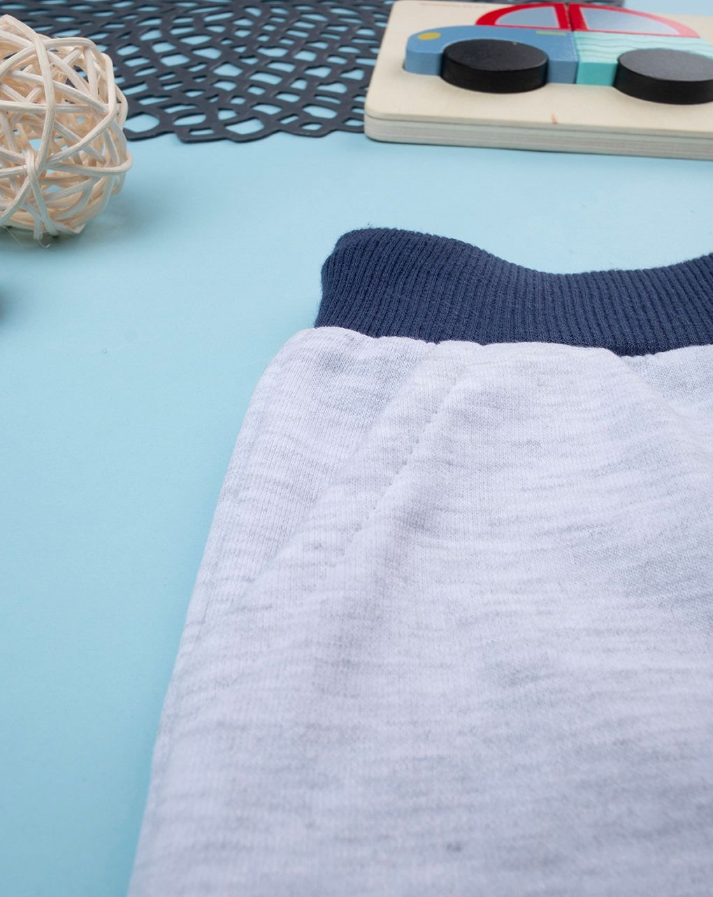 βρεφικό σορτσάκι γκρι "άπειρο" για αγόρι - Prénatal