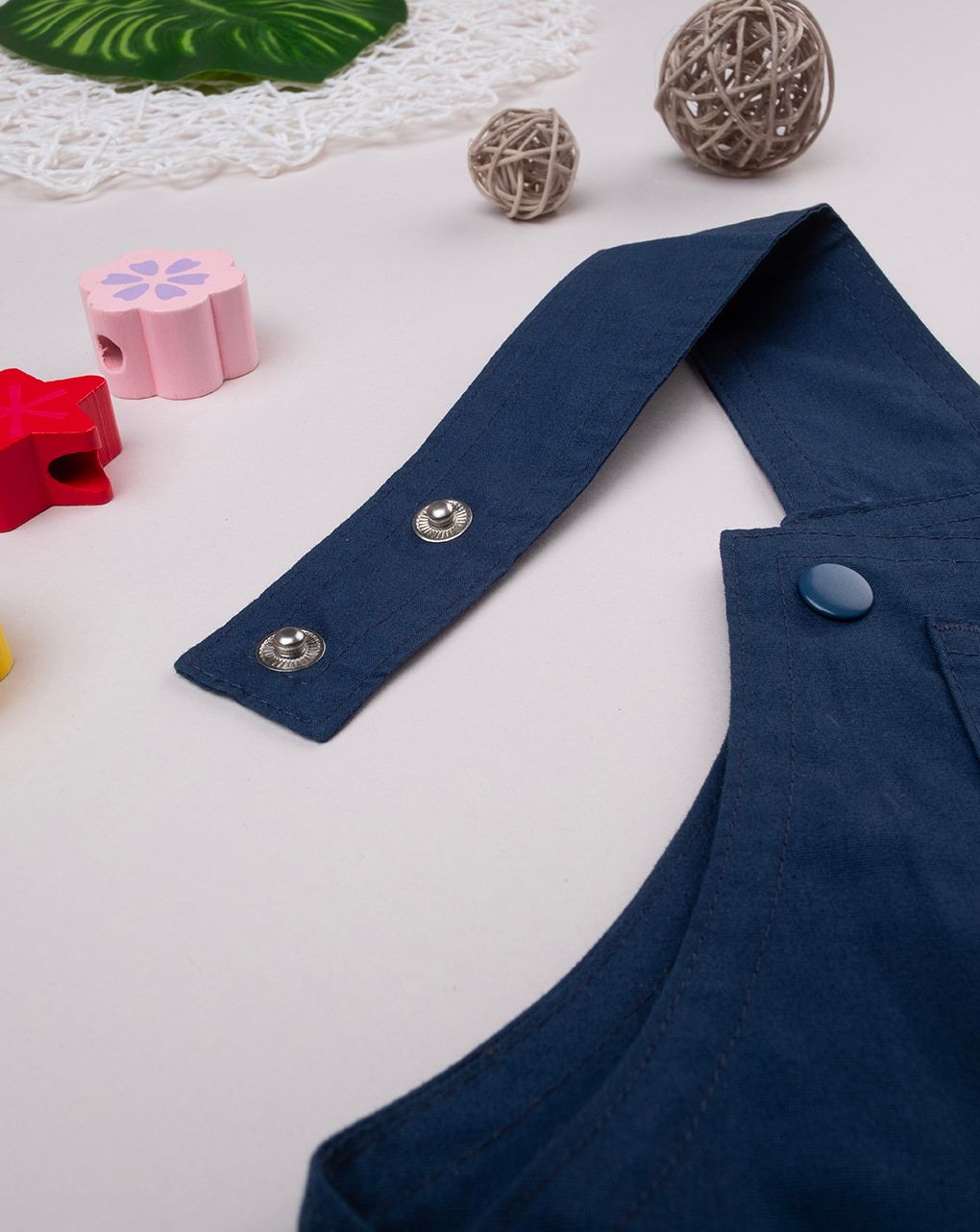 βρεφική σαλοπέτα ποπλίνα μπλε για αγόρι - Prénatal