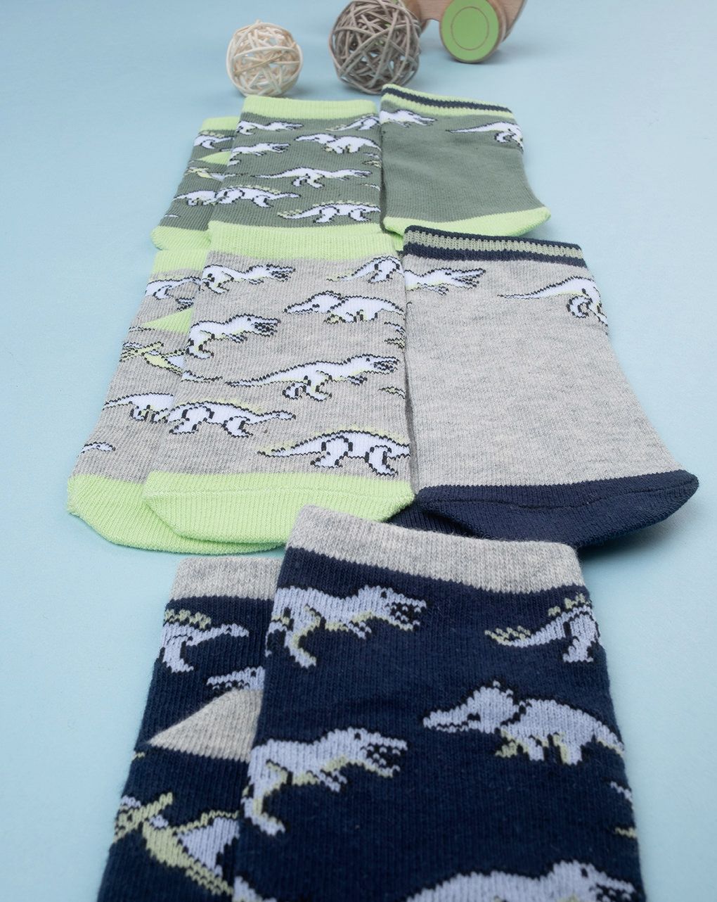 παιδικές κάλτσες πακέτο x5 δεινόσαυροι για αγόρι - Prénatal