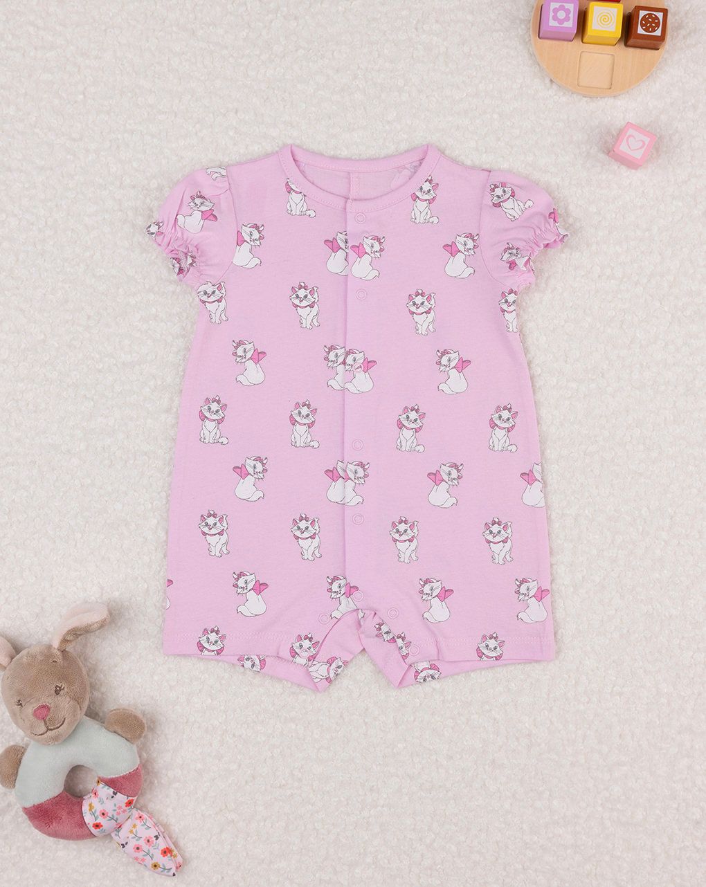 βρεφικό φορμάκι ροζ με marie για κορίτσι - Prénatal