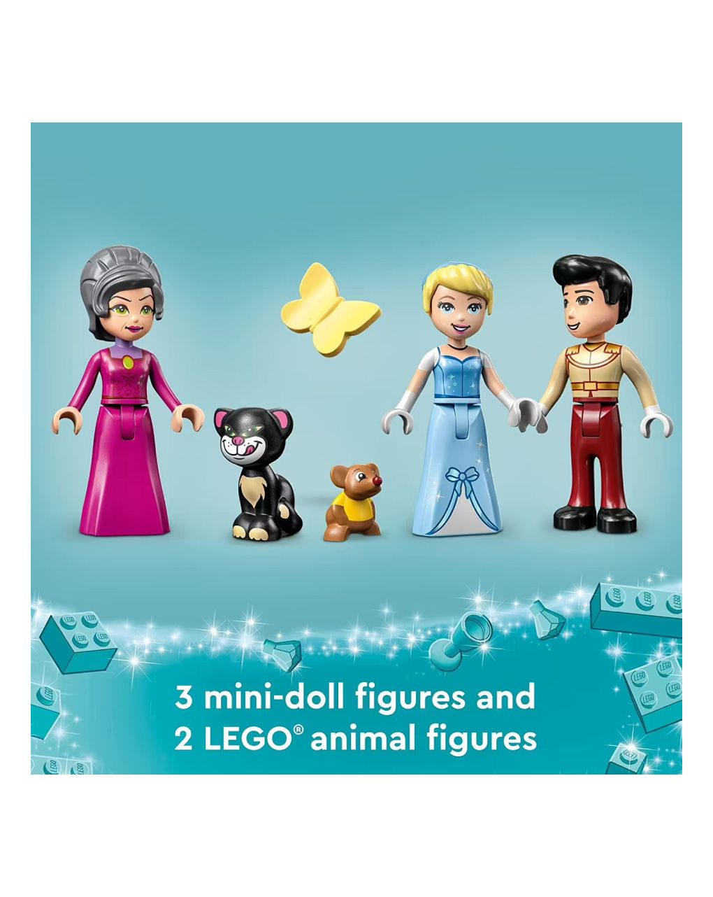 Lego disney princess cinderella & prince charming’s castle 43206 - LEGO