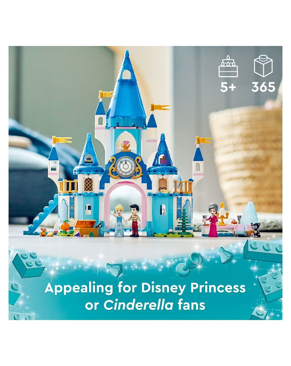 Lego disney princess cinderella & prince charming’s castle 43206 - LEGO
