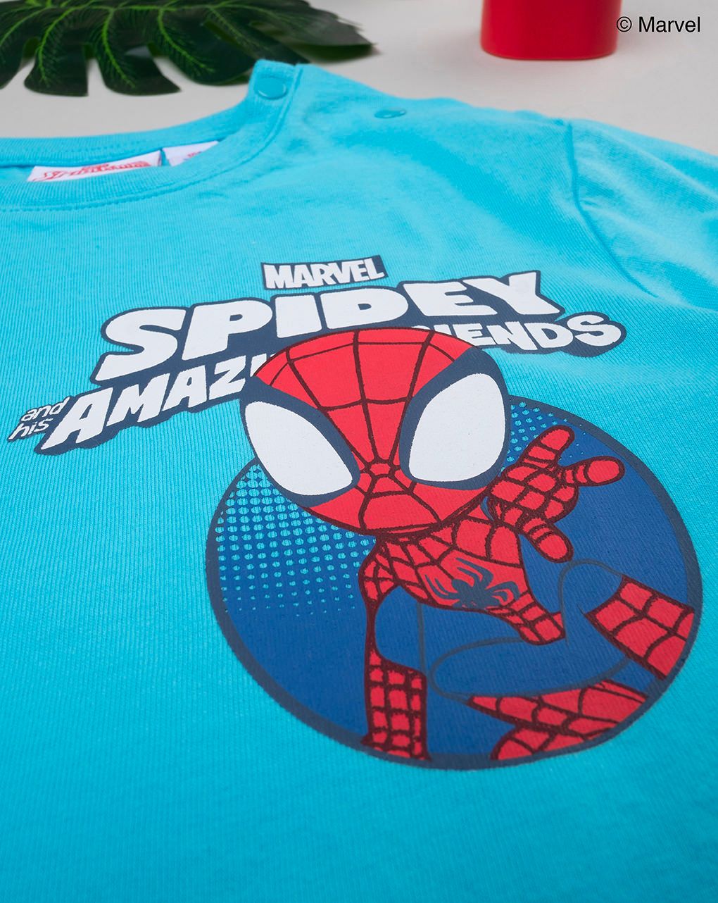 βρεφικό t-shirt γαλάζιο spidey για αγόρι - Prénatal