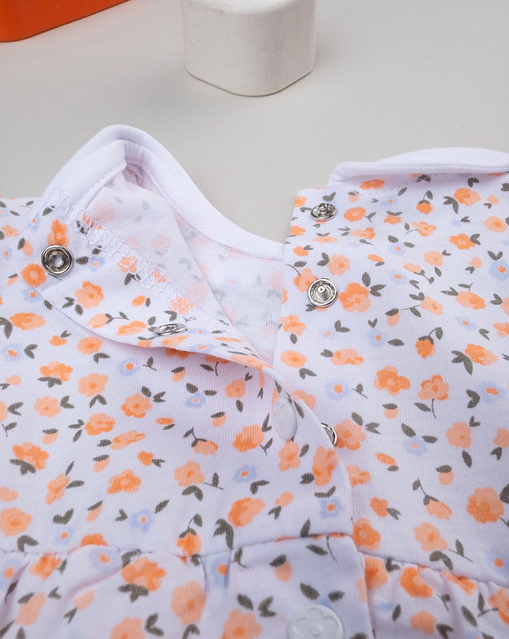 βρεφικό φορεματάκι λευκό safari για κορίτσι - Prénatal