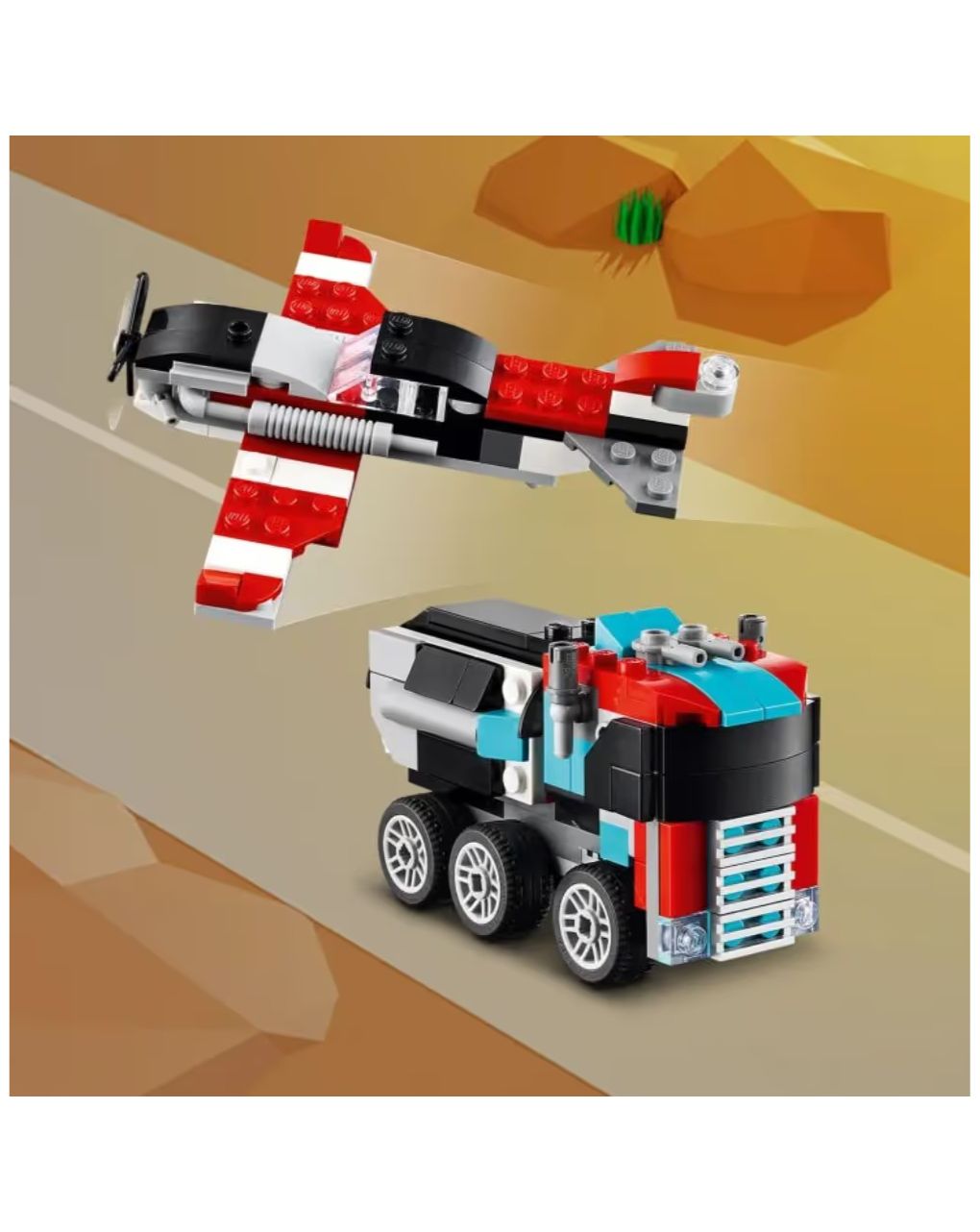 Lego creator 3 in 1 flatbed with helicopter 31146 - LEGO