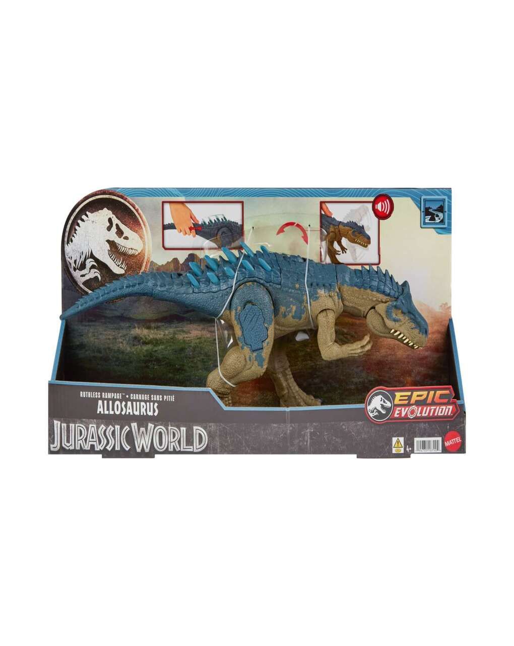 Mattel jurassic world αλλόσαυρος με ήχους & λειτουργία επίθεσης hrx50 - Jurassic World
