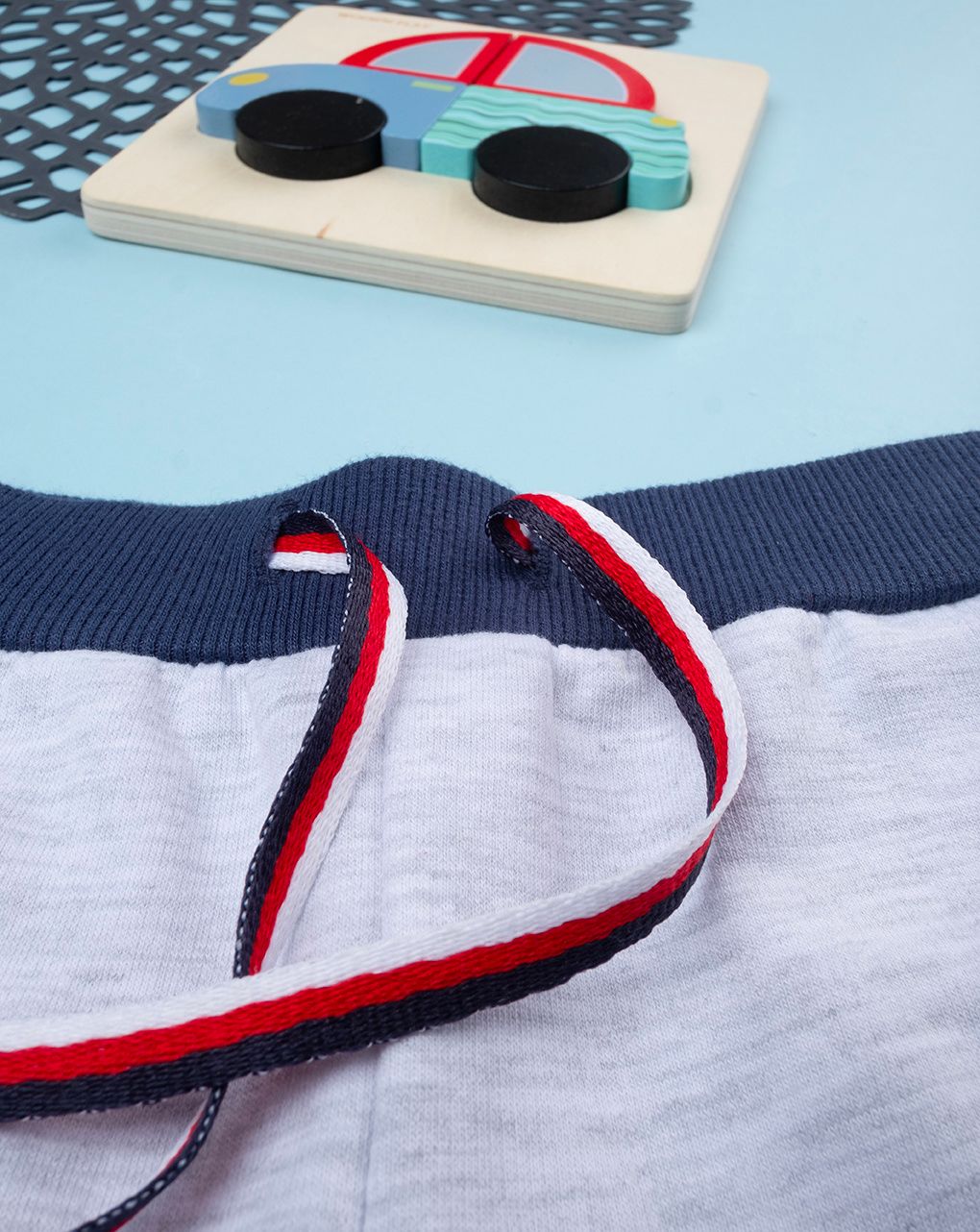 βρεφικό σορτσάκι γκρι "άπειρο" για αγόρι - Prénatal