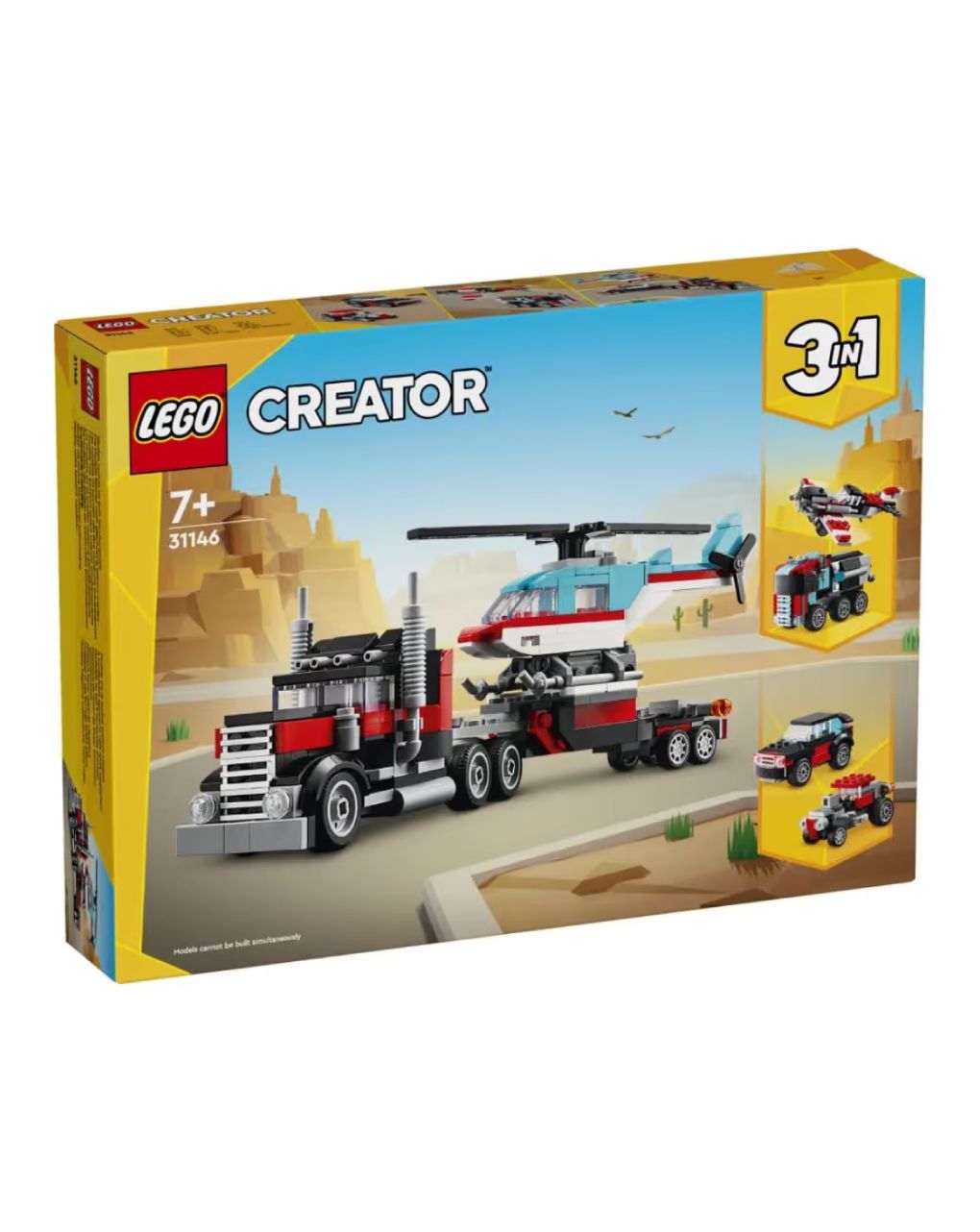 Lego creator 3 in 1 flatbed with helicopter 31146 - LEGO