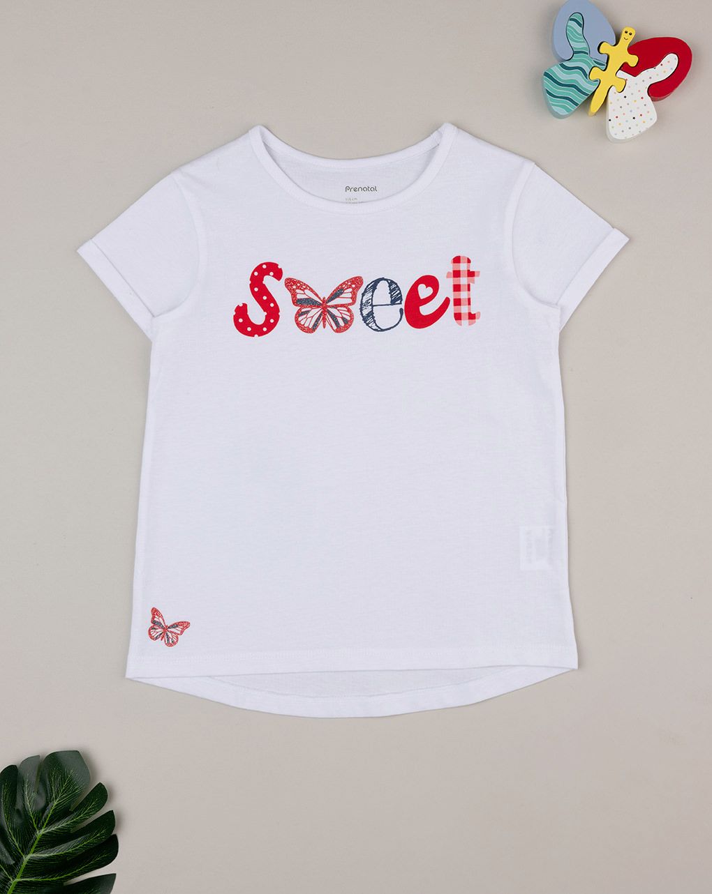 παιδικό t-shirt λευκό sweet για κορίτσι - Prénatal