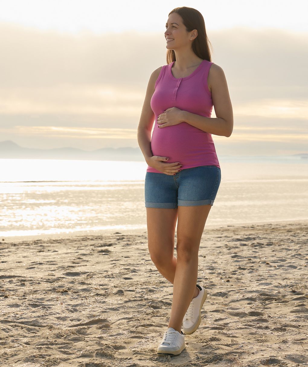 γυναικείο τζιν σορτσάκι εγκυμοσύνης