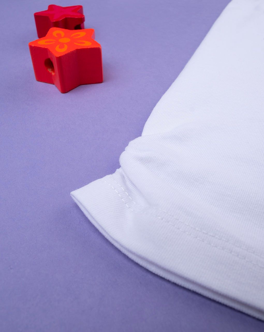 βρεφικό κολάν 3/4 λευκό με σούρα για κορίτσι - Prénatal