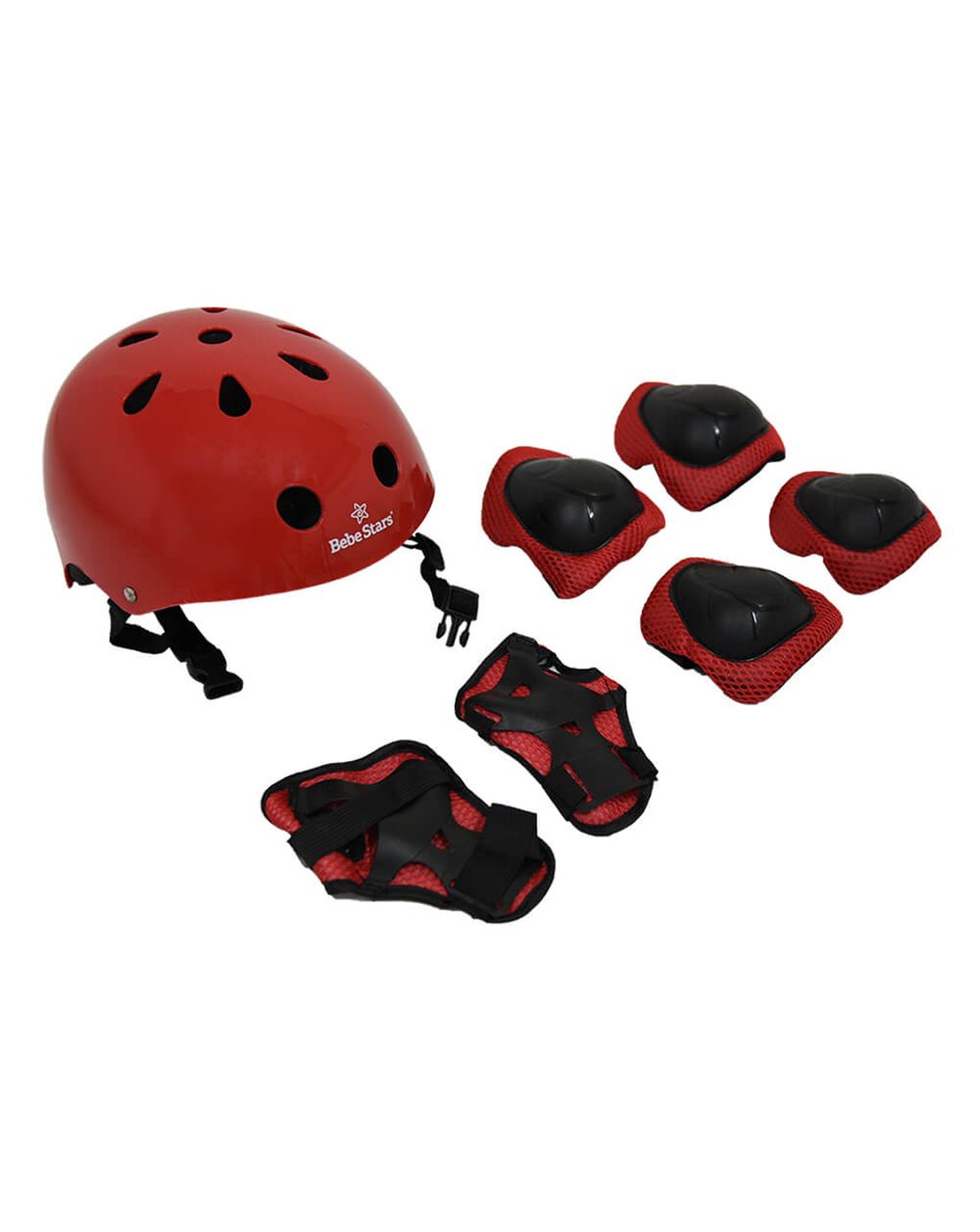 Bebe stars παιδικό σετ προστατευτικών για rollers κόκκινο 669-180