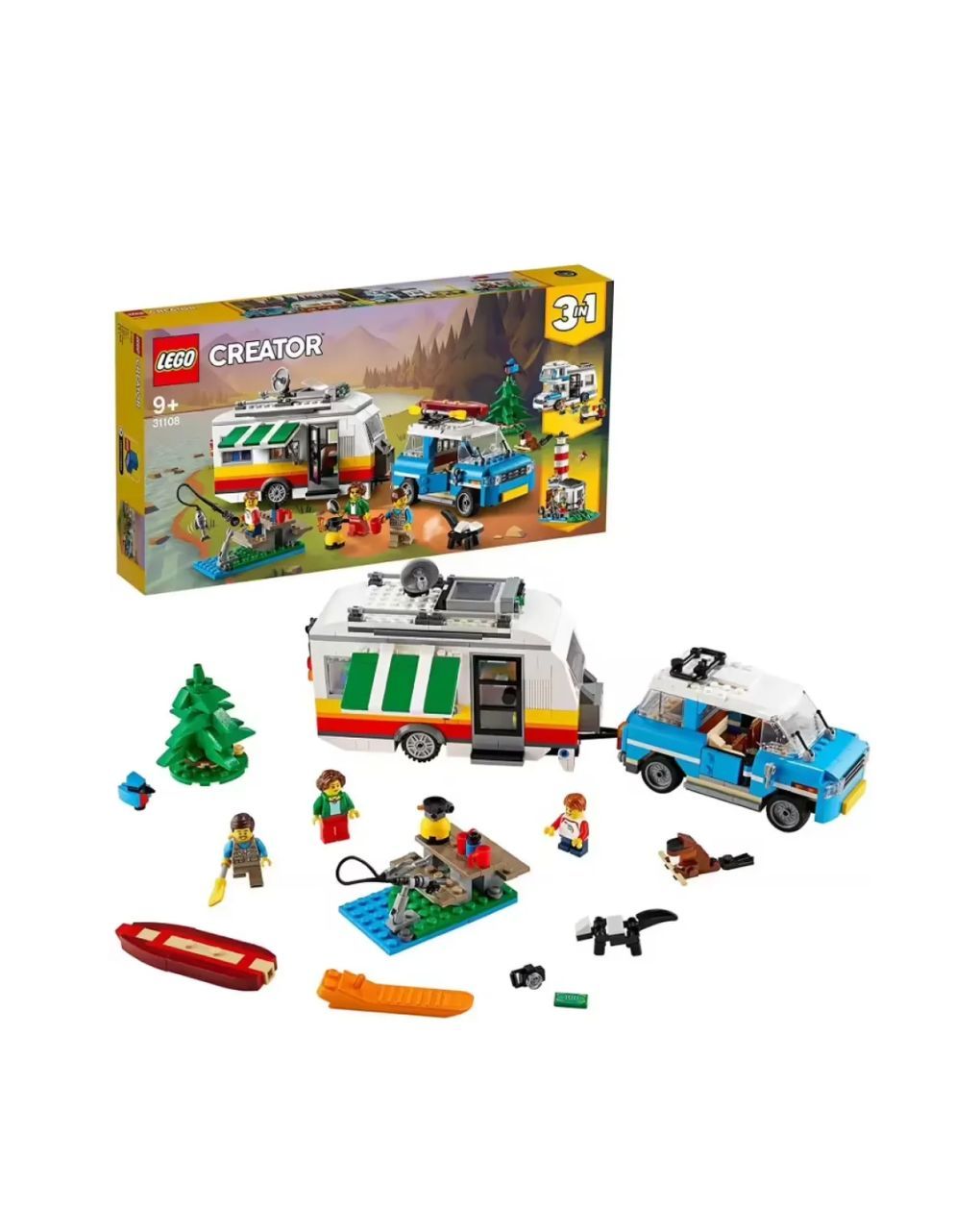 Lego creator οικογενειακές διακοπές με τροχόσπιτο 31108 - LEGO