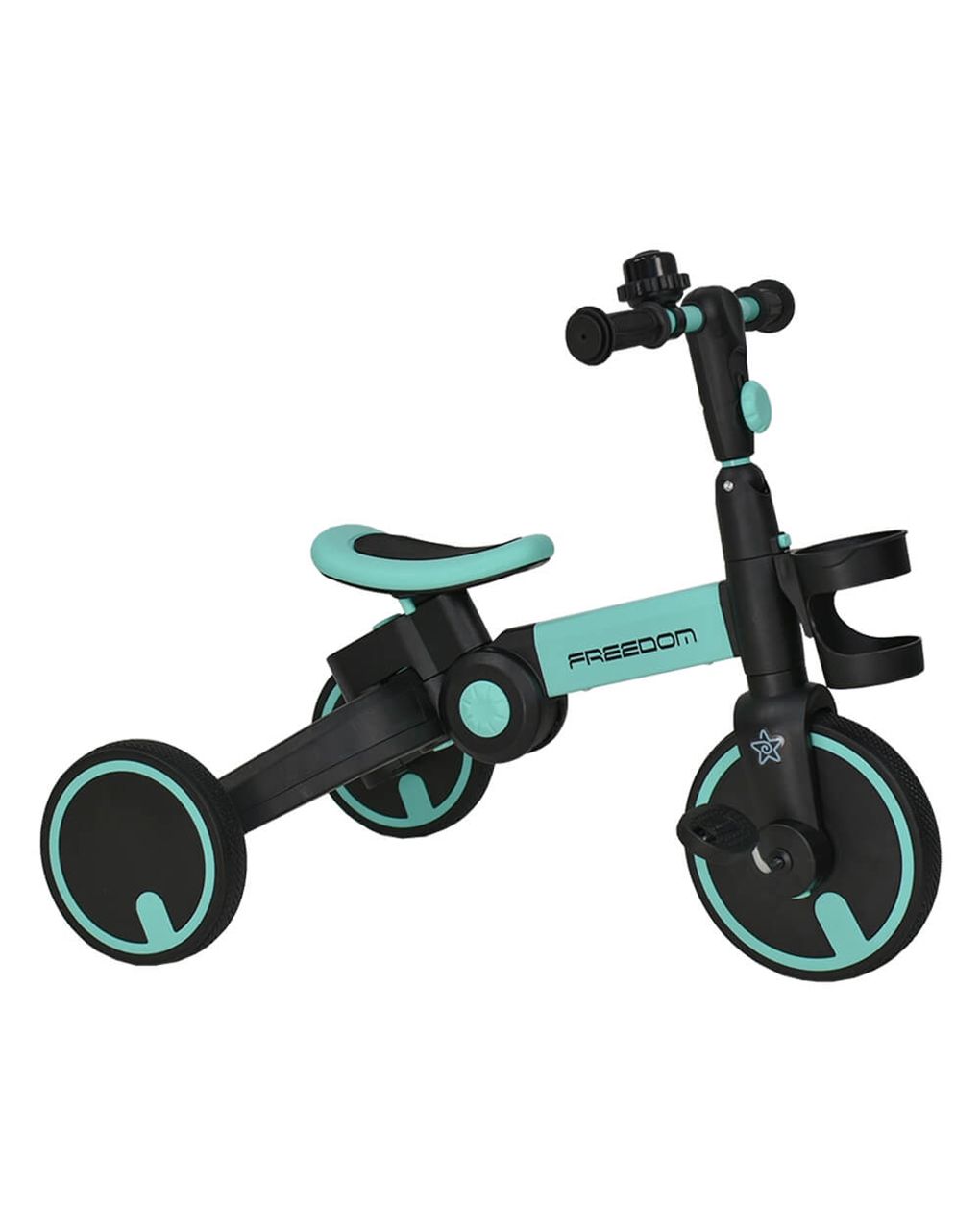 ποδηλατάκι τρίκυκλο freedom 3in1 petrol 821-184 - Bebe Stars
