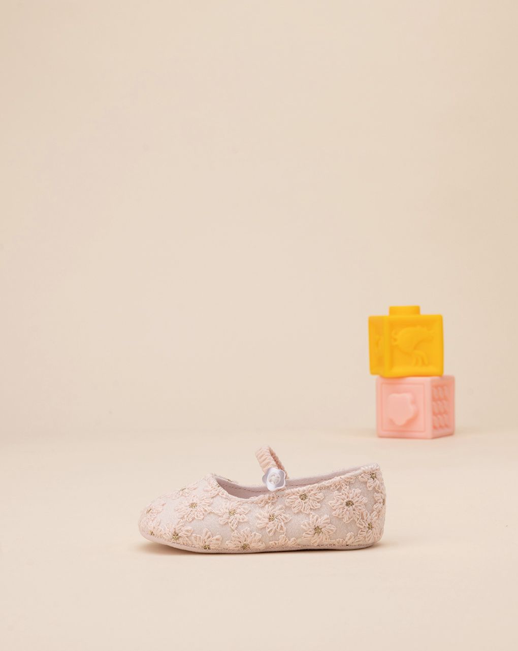 βρεφικές μπαλαρίνες ροζ φλοράλ για κορίτσι - Prénatal