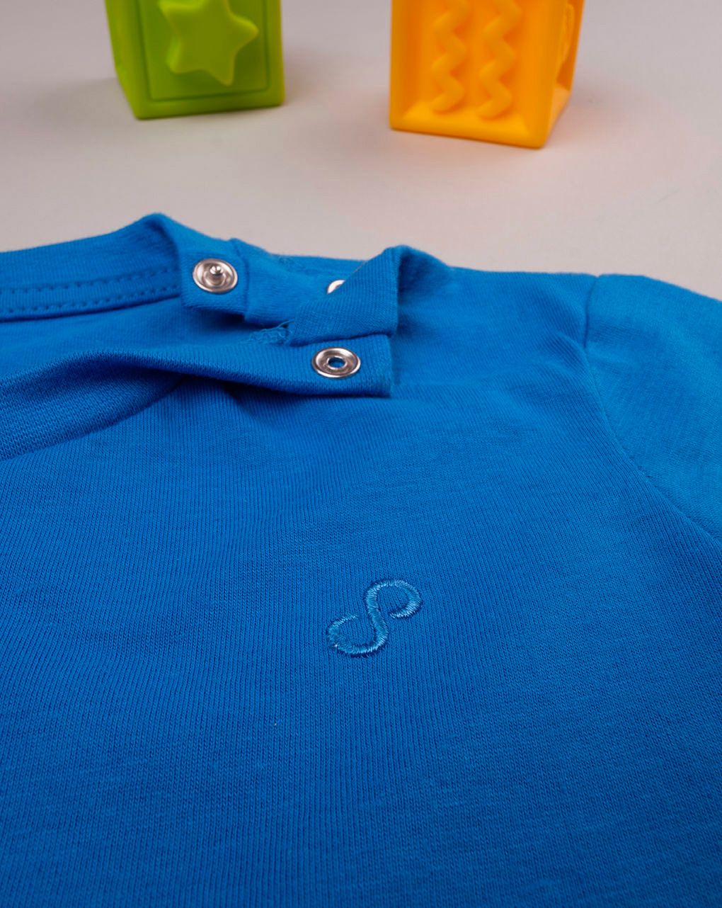 βρεφικό t-shirt basic μπλε "άπειρο" για αγόρι - Prénatal