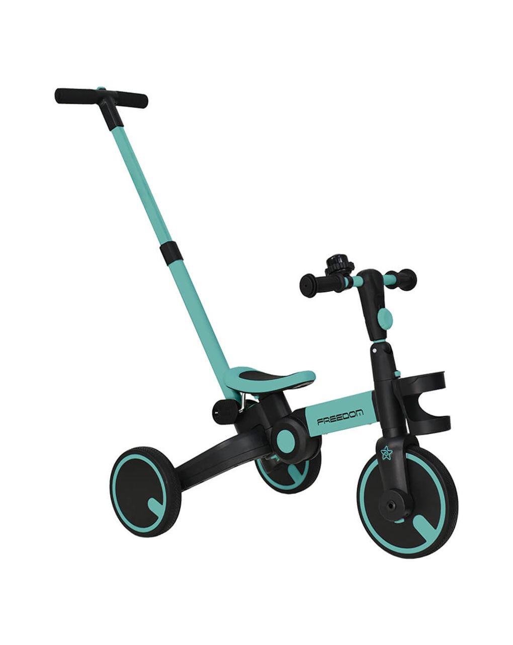 ποδηλατάκι τρίκυκλο freedom 3in1 petrol 821-184 - Bebe Stars