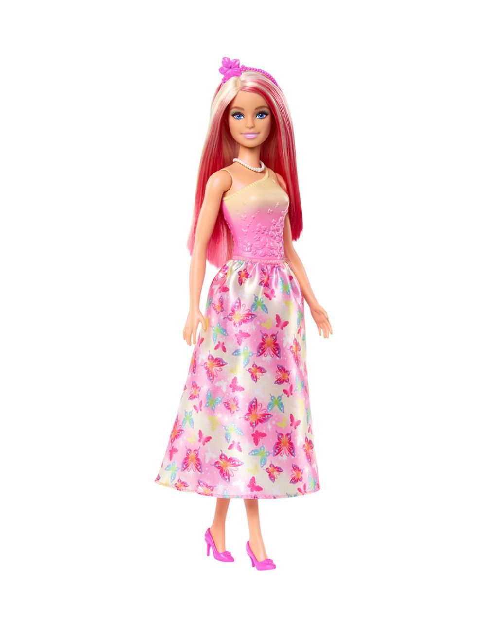 Mattel barbie πριγκίπισσα ροζ ανταύγιες hrr08 - BARBIE