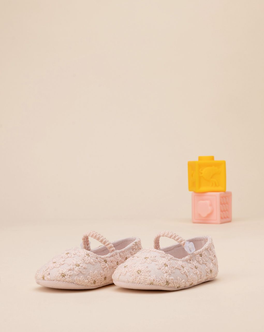 βρεφικές μπαλαρίνες ροζ φλοράλ για κορίτσι - Prénatal