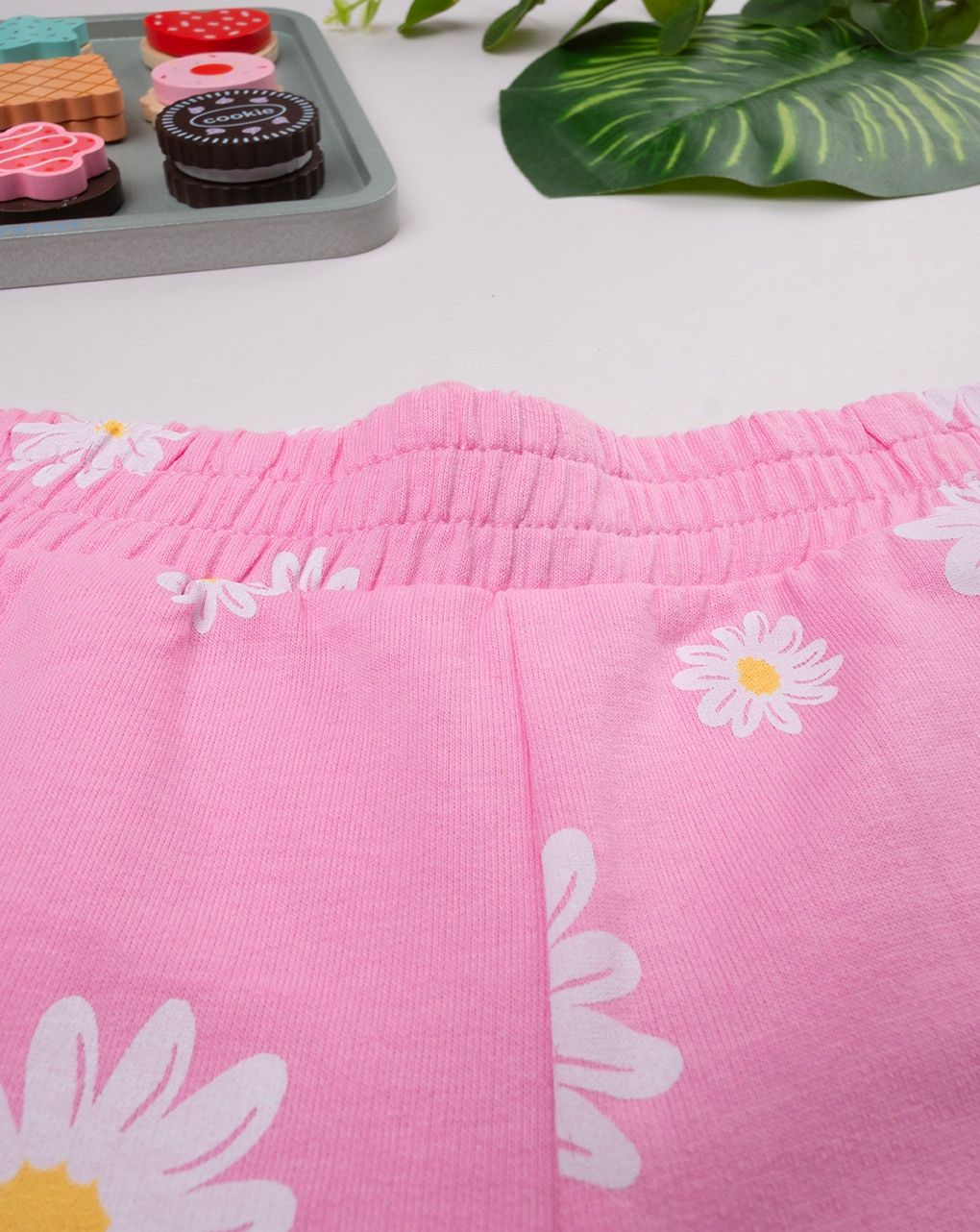 παιδικό σορτσάκι ροζ με μαργαρίτες για κορίτσι - Prénatal