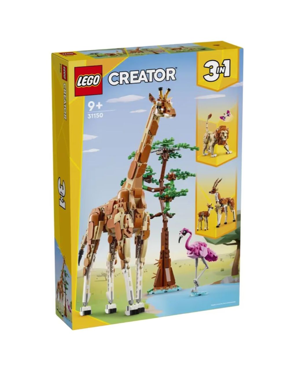 Lego creator 3 in 1 wild safari animals 31150