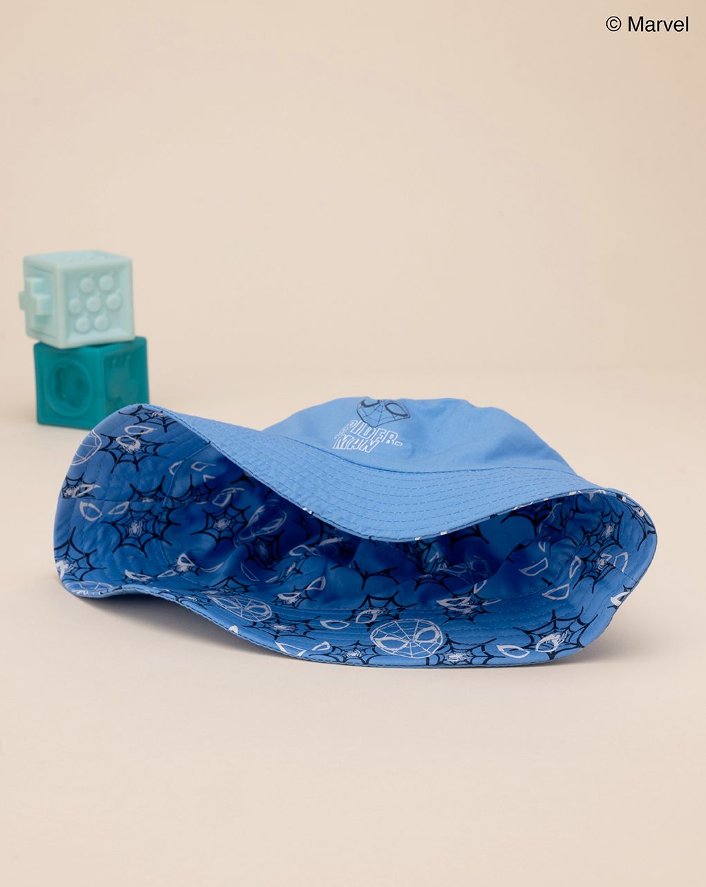παιδικό καπέλο ψαρά μπλε spiderman για αγόρι - Prénatal