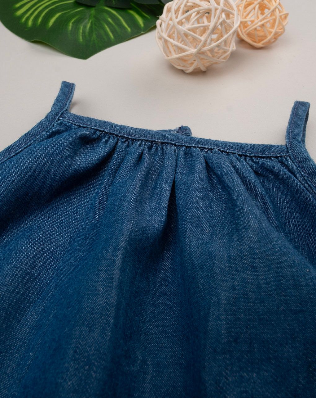 βρεφικό σετ t-shirt και φόρεμα denim chambray για κορίτσι - Prénatal