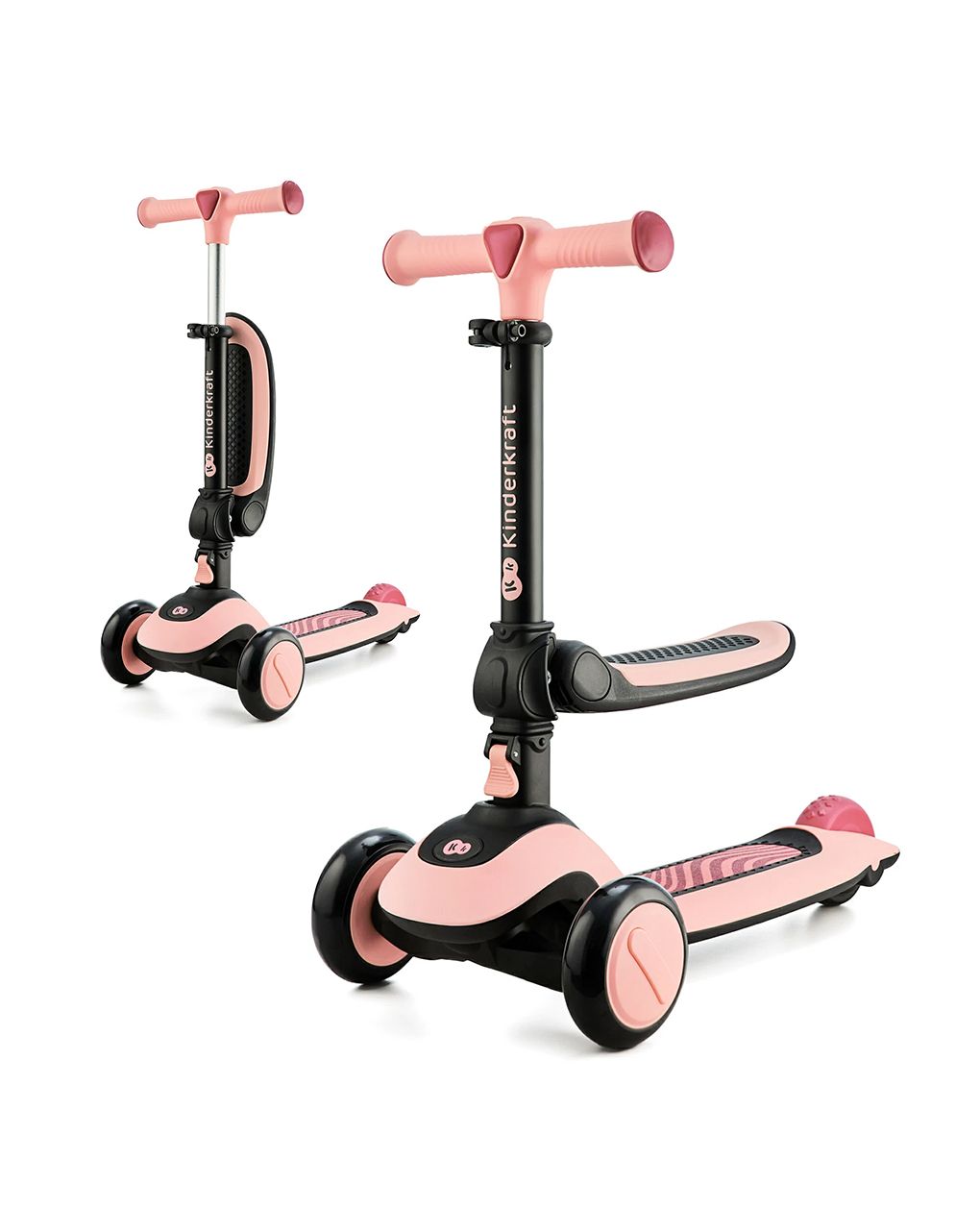 Kinderkraft πατίνι 2 σε 1 halley rose pink - Kinderkraft