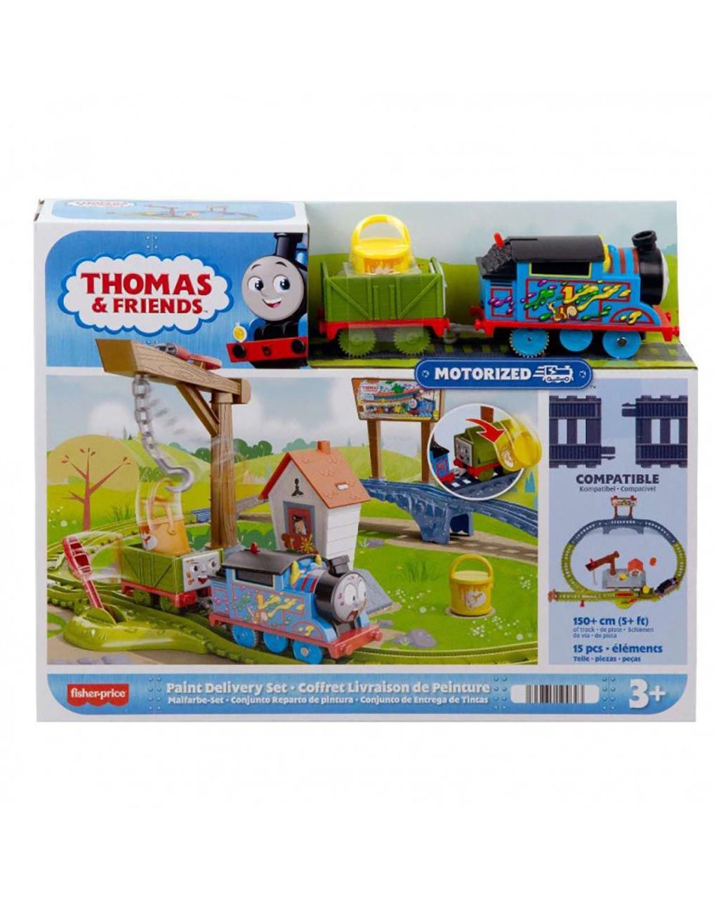 Mattel fisher price thomas & friends πίστα χρωμάτων htn34