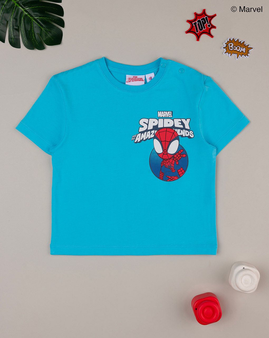 βρεφικό t-shirt γαλάζιο spidey για αγόρι - Prénatal