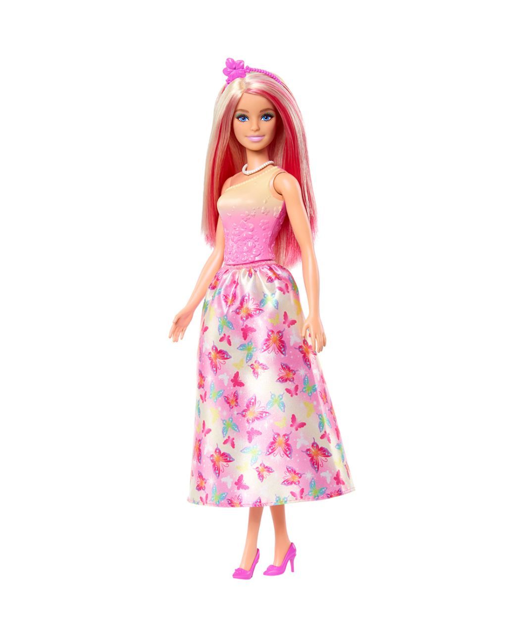 Mattel barbie πριγκίπισσα ροζ ανταύγιες hrr08 - BARBIE