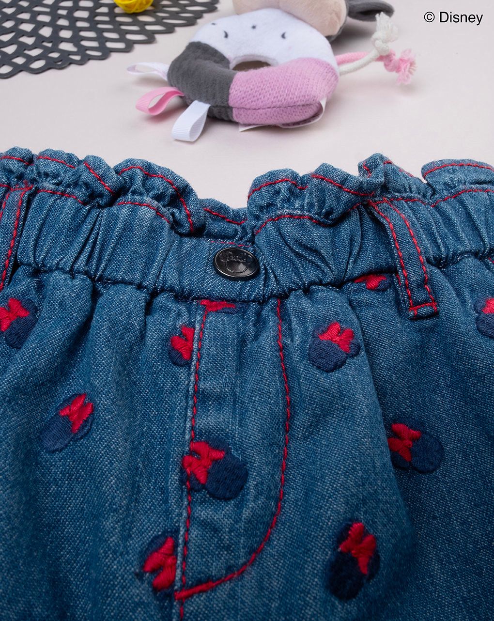 παιδικό τζιν σορτσάκι μπλε με τη minnie για κορίτσι - Prénatal