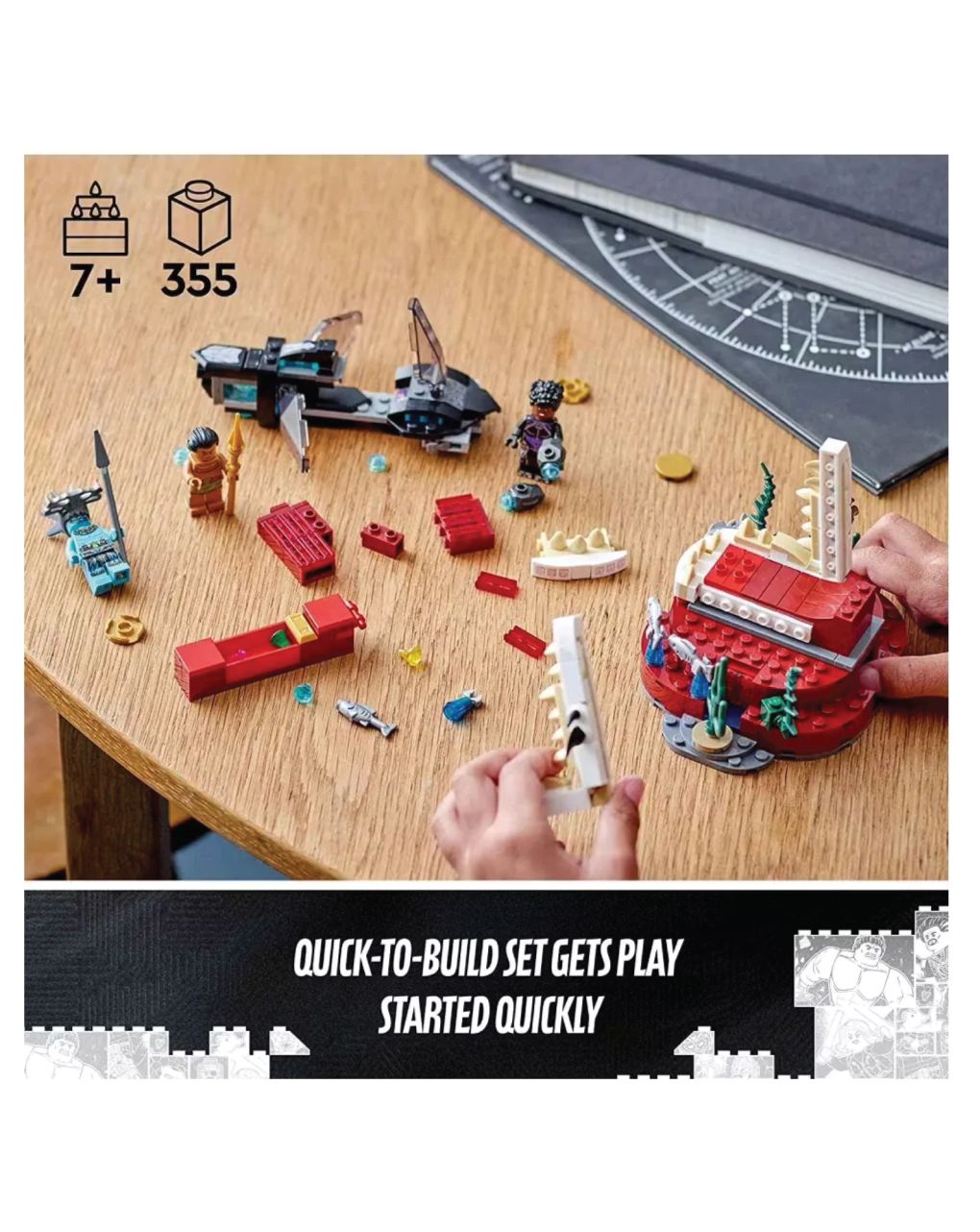 Lego super heroes black panther king namor’s throne room 76213 - Lego