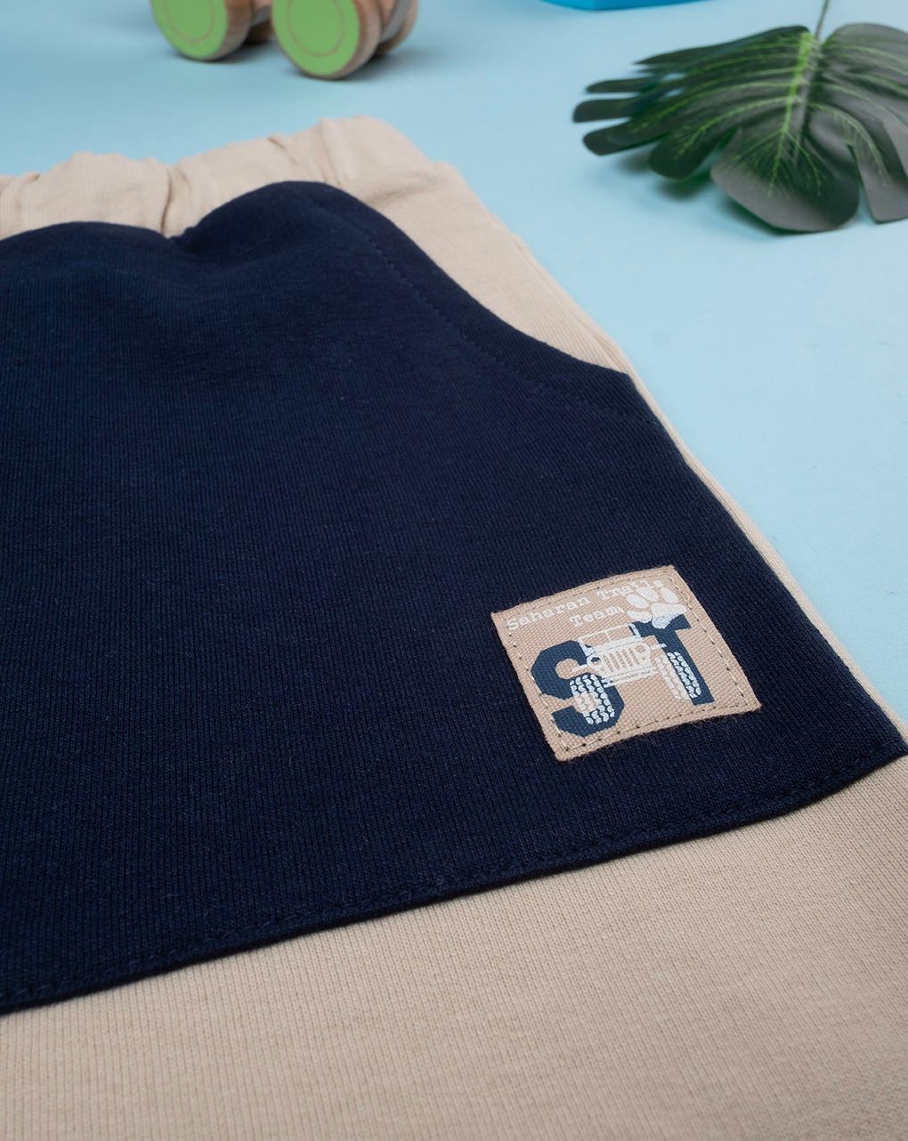 παιδικό σορτσάκι μπεζ sahara για αγόρι - Prénatal