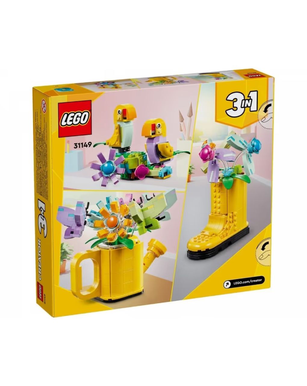 Lego creator 3-in-1 flowers in watering can για 8+ ετών 31149 - LEGO