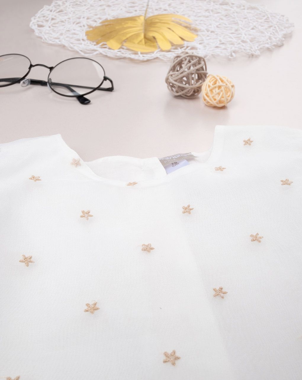 βρεφικό σετ t-shirt και σορτσάκι λινό για κορίτσι - Prénatal