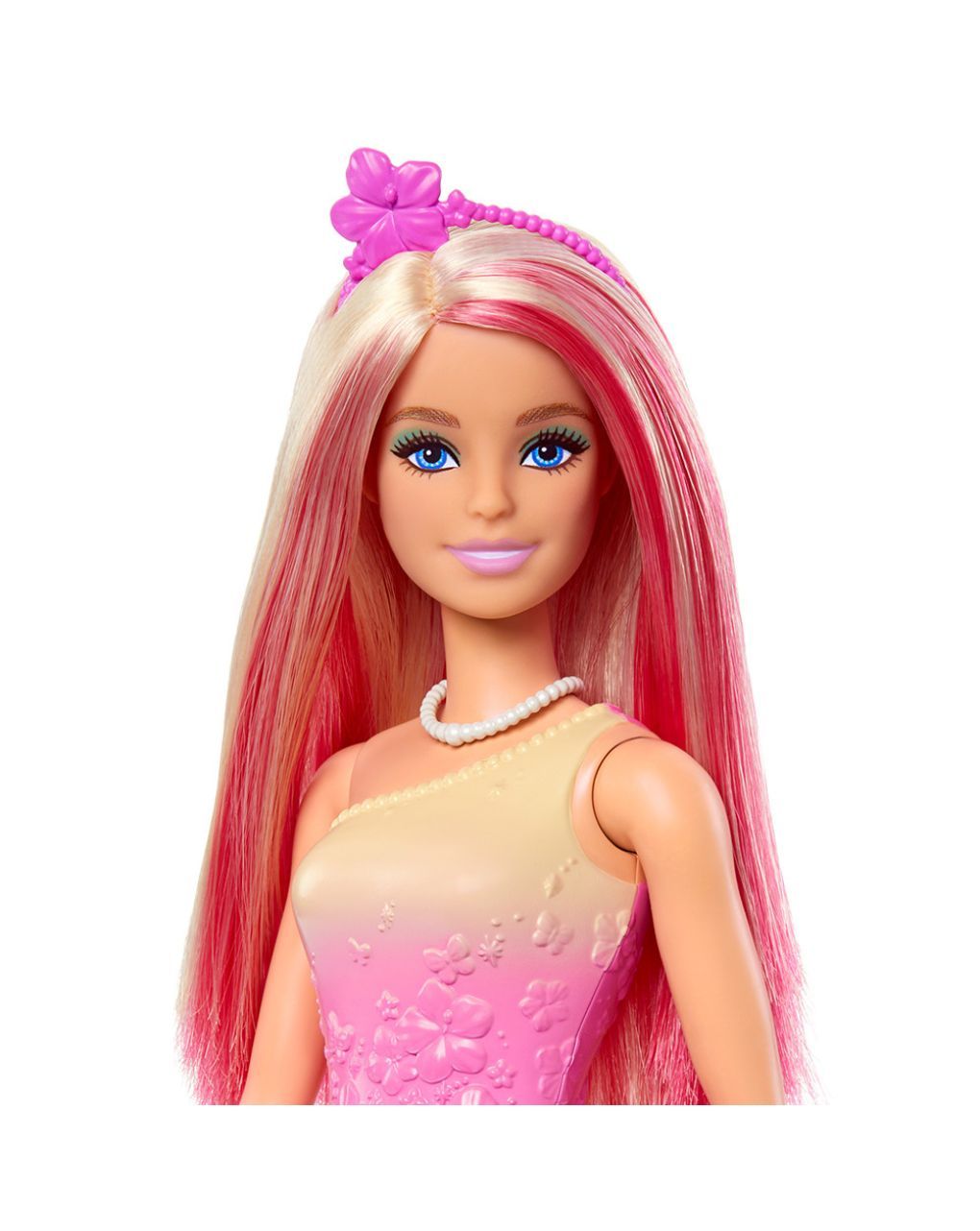 Mattel barbie πριγκίπισσα ροζ ανταύγιες hrr08 - BARBIE