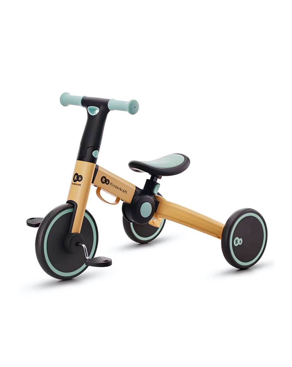 Kinderkraft πτυσόμενο τρίκυκλο ποδήλατο 4trike, sunflower blue - Kinderkraft