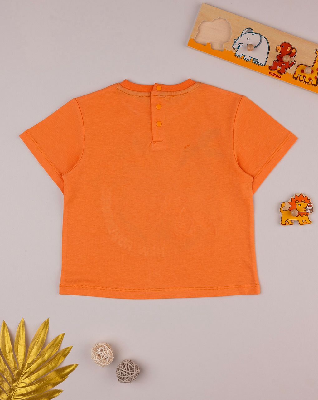 βρεφικό t-shirt πορτοκαλί the lion king για αγόρι - Prénatal