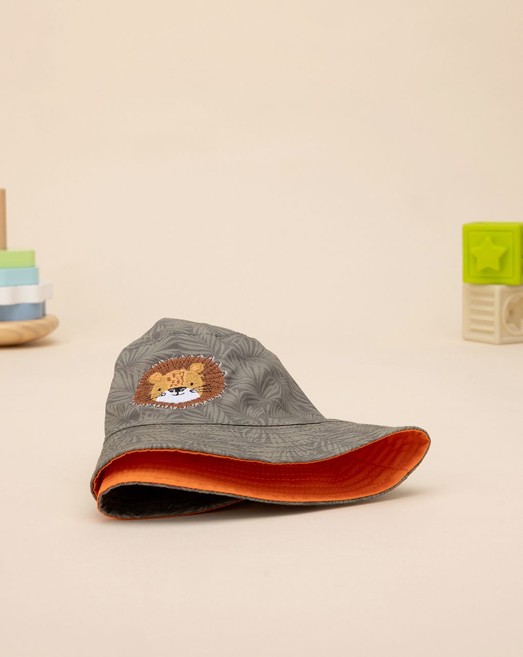 βρεφικό καπέλο ψαρά χακί jungle για αγόρι - Prénatal