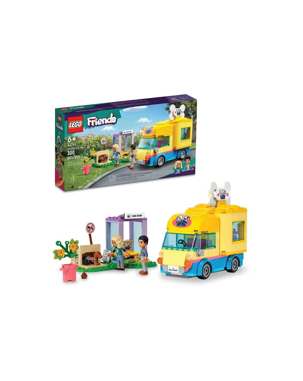 Lego friends dog rescue van 41741