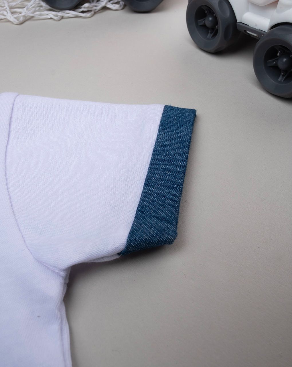 βρεφικό σετ t-shirt και σαλοπέτα denim για αγόρι - Prénatal