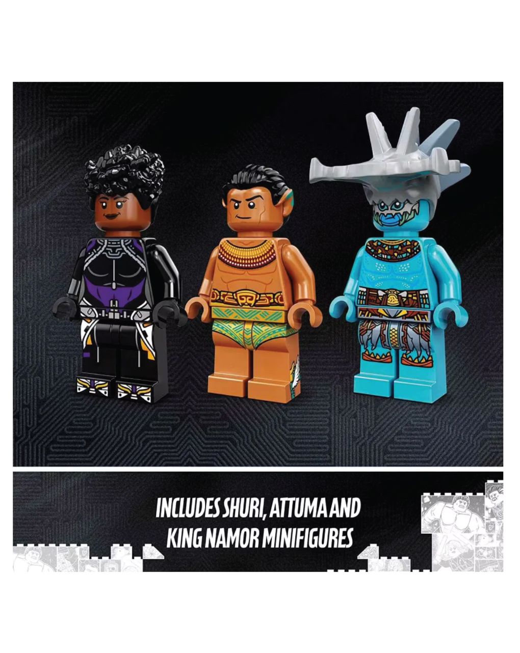 Lego super heroes black panther king namor’s throne room 76213 - Lego