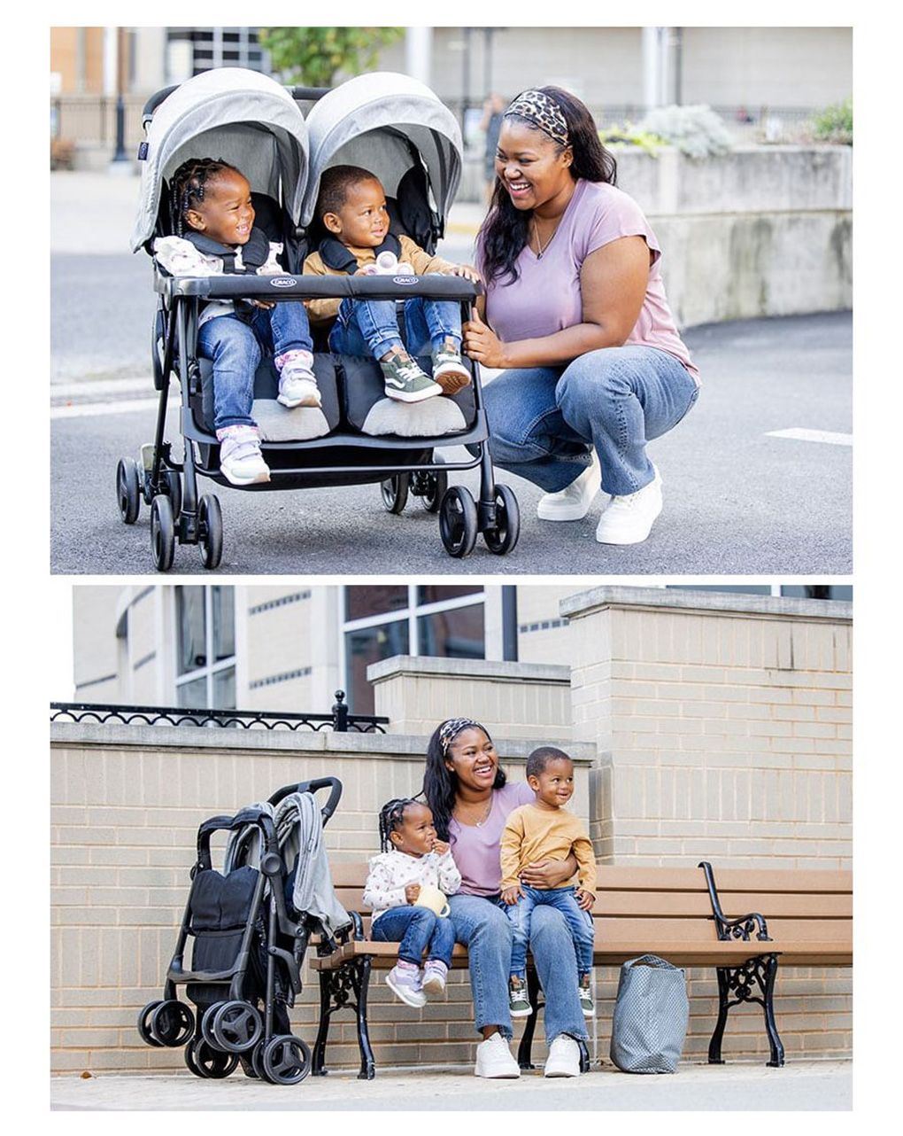 Graco καρότσι διδύμων duorider steeple grey - Graco