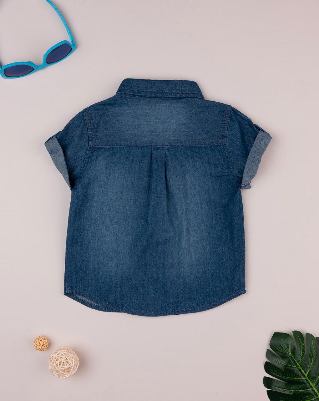 βρεφικό πουκάμισο denim chambray για αγόρι - Prénatal