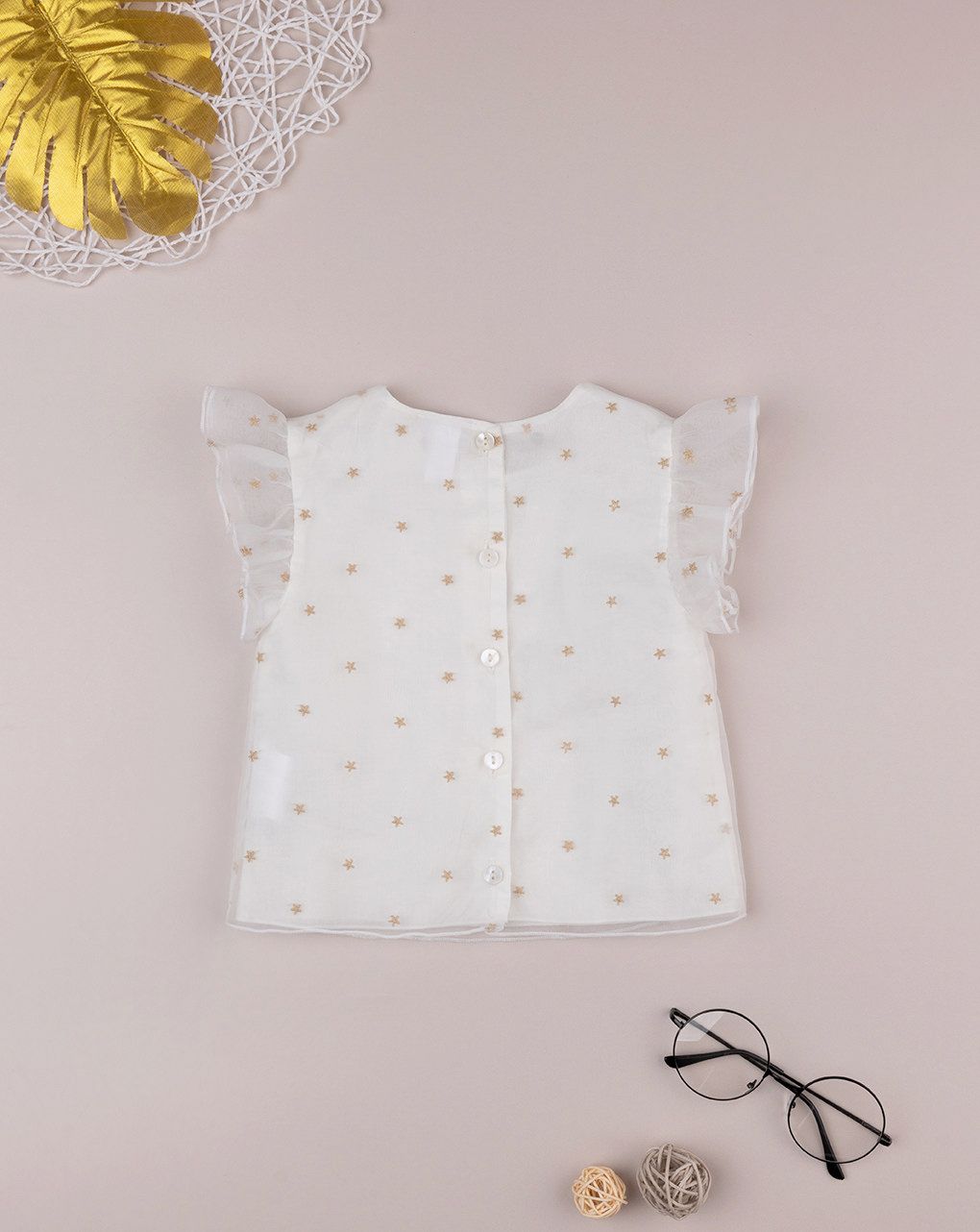 βρεφικό σετ t-shirt και σορτσάκι λινό για κορίτσι - Prénatal