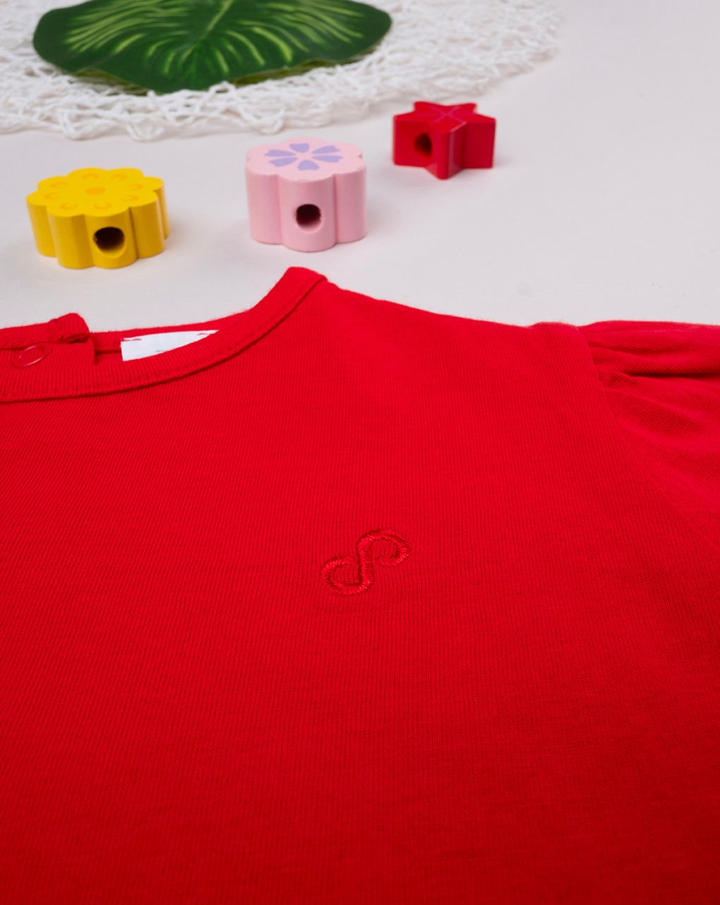 βρεφικό t-shirt κόκκινο basic "άπειρο" για κορίτσι - Prénatal