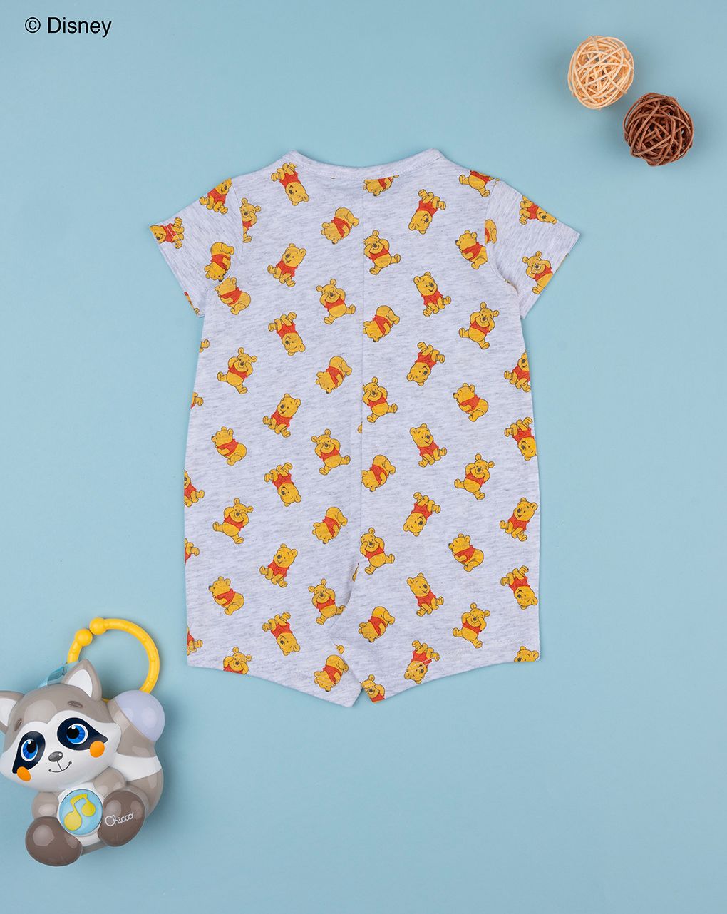 βρεφικό φορμάκι γκρι με winnie για αγόρι - Prénatal