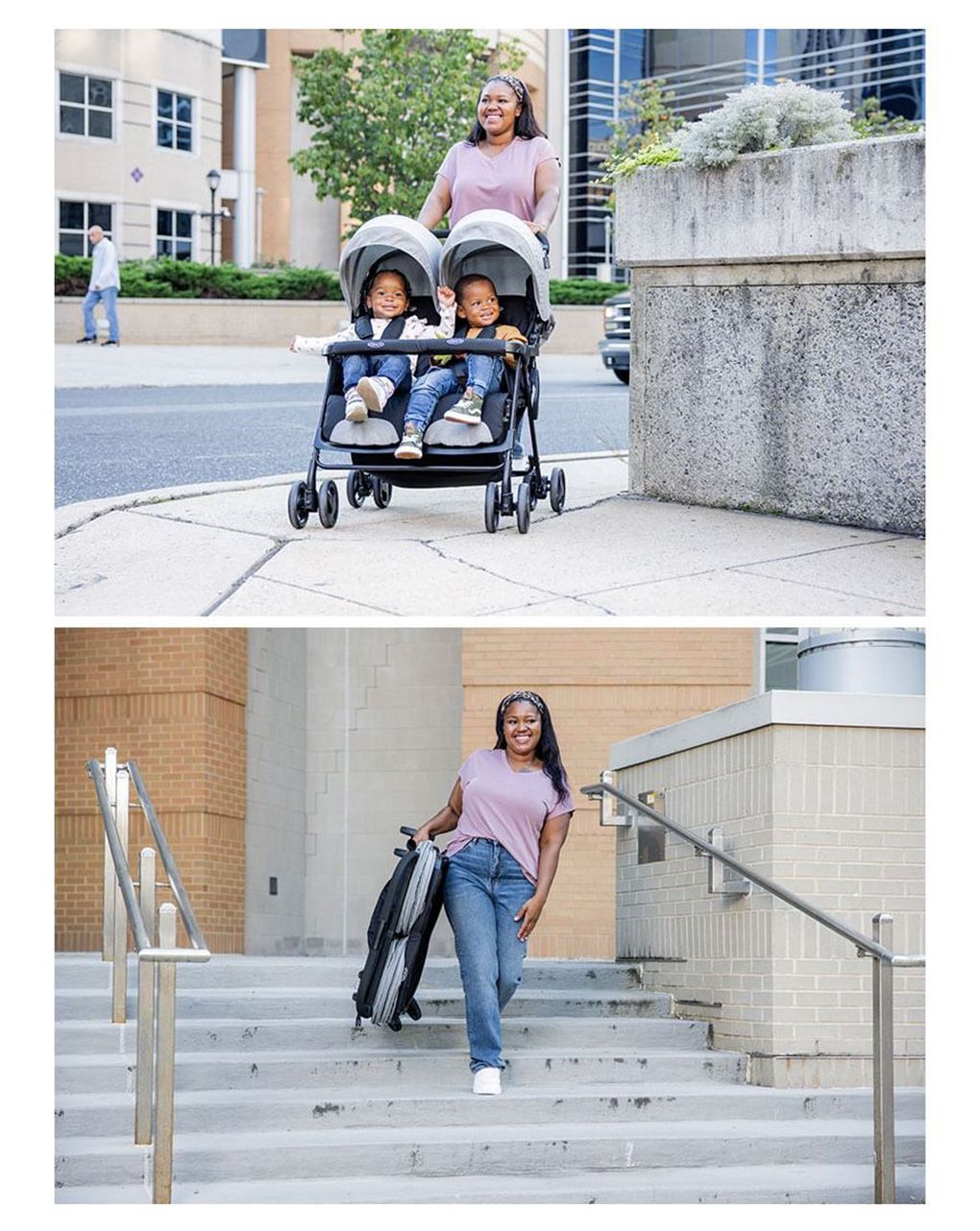 Graco καρότσι διδύμων duorider steeple grey - Graco